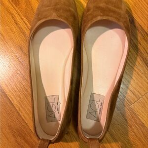 AGL Women's Tan Suede Loafers